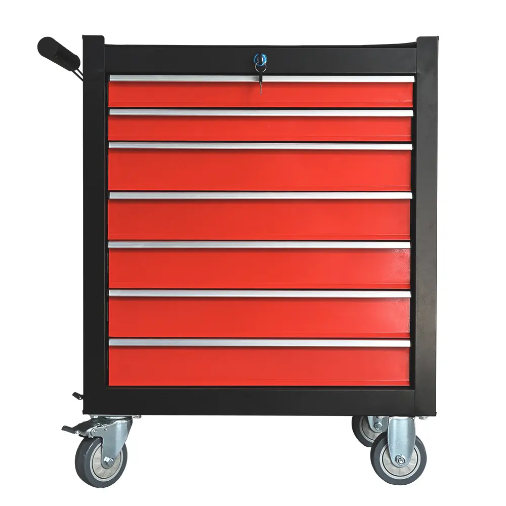Multi-Function Large Roller Storage Interlocking Tool Cabinet Trolley With 7 Drawers