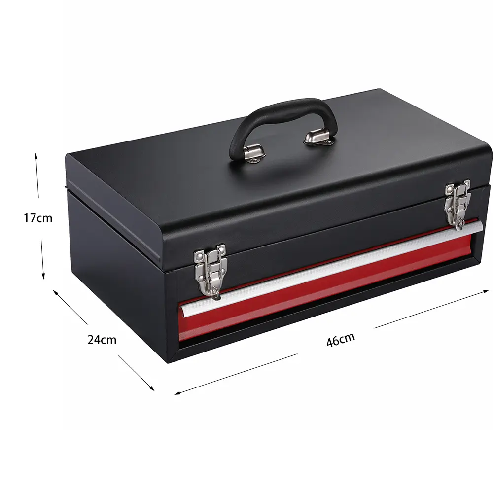 Single drawer metal toolbox dimensions: 460 x 240 x 170 mm