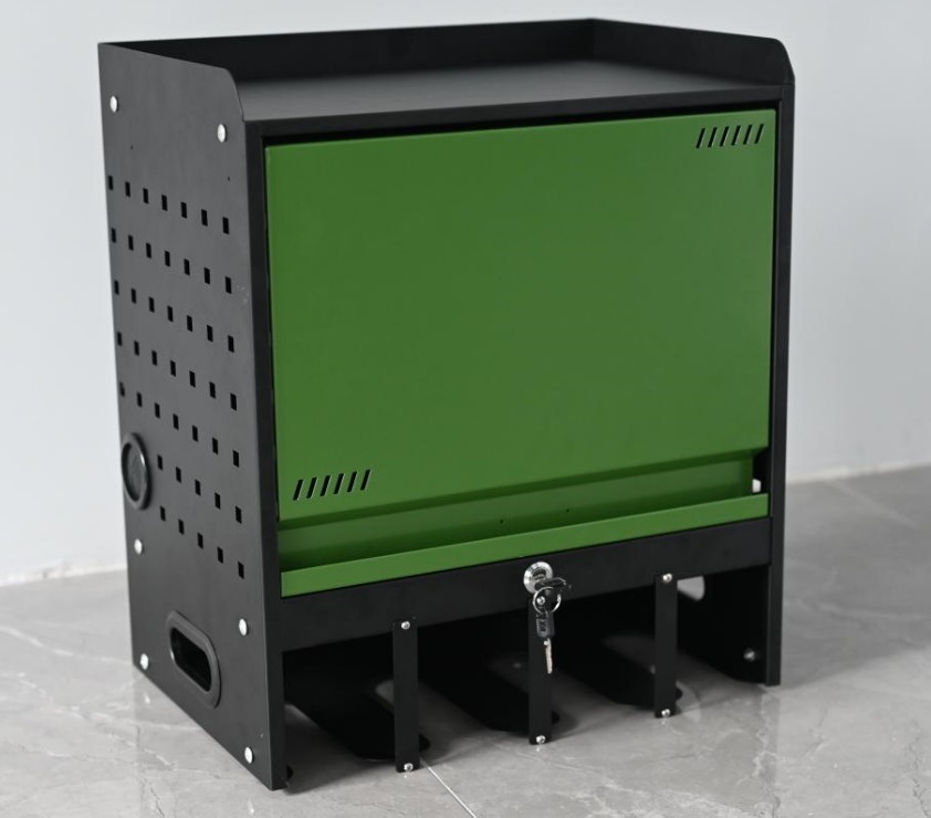 Lockable Cordless Tool Storage Cabinet
