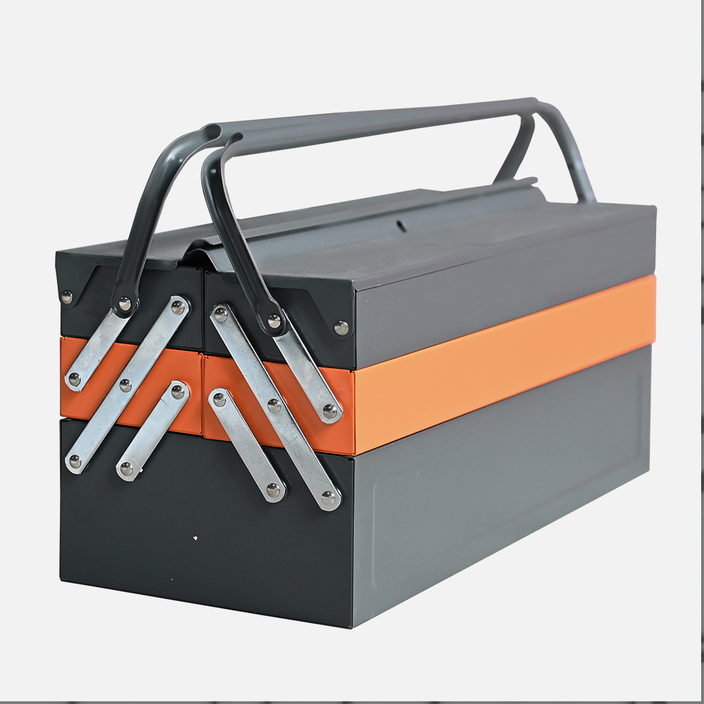 Grey and orange colour option of the 530 mm five tray cantilever toolbox