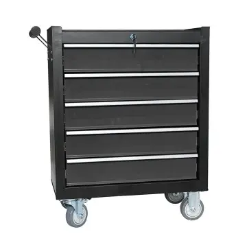 Black Five Drawer Tool Cabinet