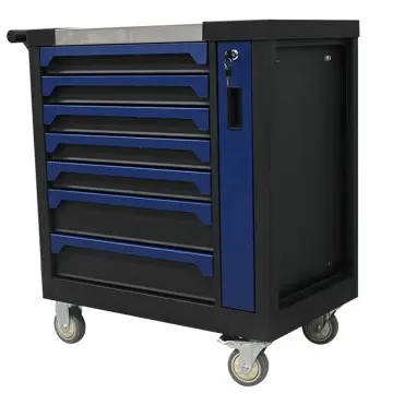Seven Drawer Rolling Tool Cabinet with Side Storage